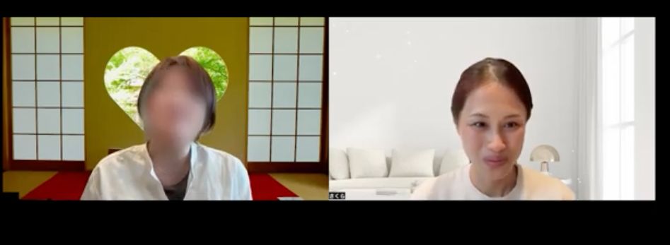 オンライン面談の実際の様子